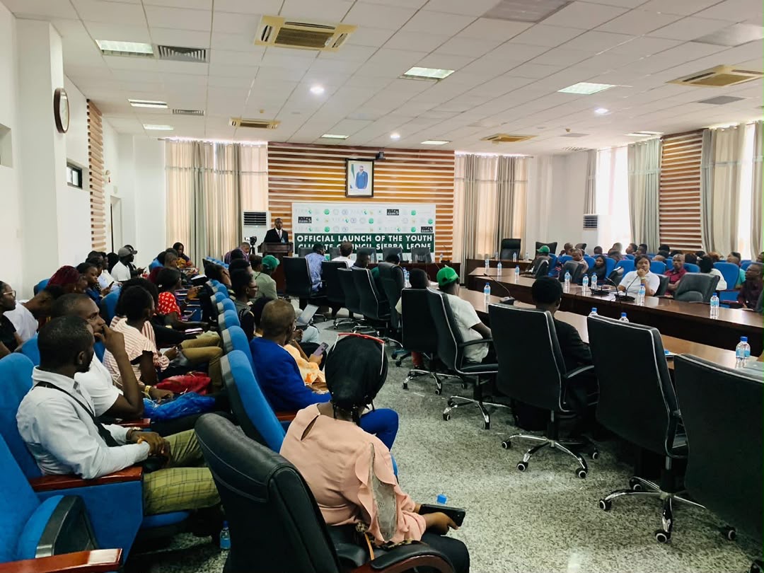 Wide view of the conference hall during the Youth Climate Council Sierra Leone launch
